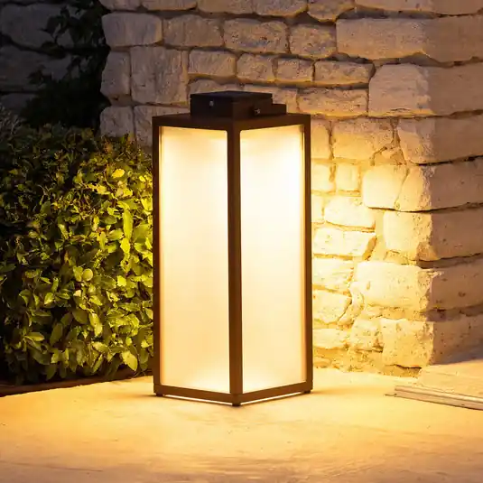 Solární lucerna LED Tradition, corten, výška 65 cm Přímo Od Výrobce
