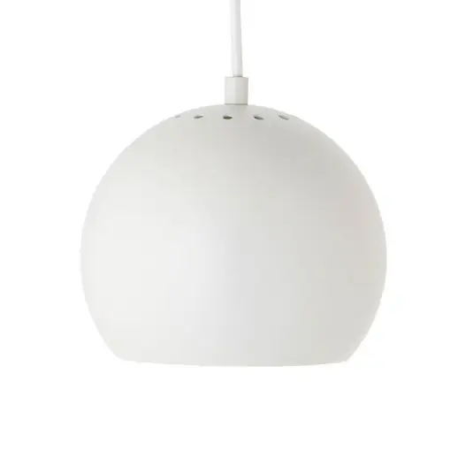 Závěsné svítidlo FRANDSEN Koule, matná bílá, Ø 18 cm Novinka