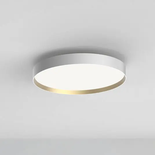 Levný LOOM DESIGN LED stropní svítidlo Lucia, bílá/zlatá barva Ø 60 cm