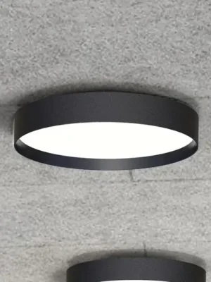 Akce LOOM DESIGN LED stropní svítidlo Lucia, černé, Ø 45 cm hliník