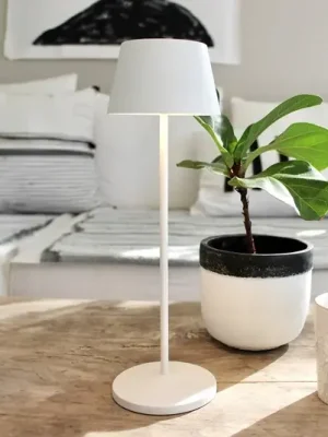 Dokud Zásoby Vydrží LOOM DESIGN LED dobíjecí světlo na terasu Modi, bílé 36 cm CCT