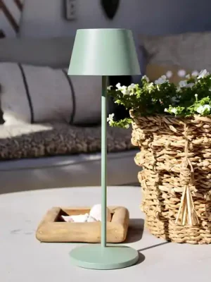 Expresní Doručení LOOM DESIGN LED dobíjecí lampa na terasu Modi zeleno-šedá 36 cm CCT
