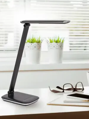 Horká Nabídka LED stolní lampa MAULjazzy, černá, výška 43 cm, stmívatelné USB port
