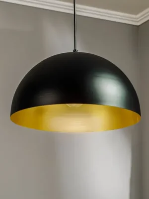 Závěsné světlo Beta v černé a zlaté barvě Must-Have