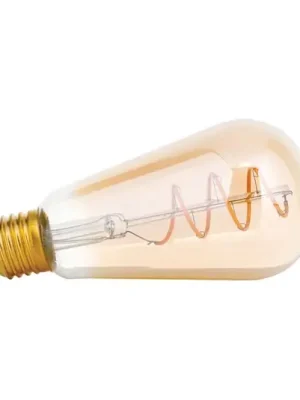 Víkendová Akce LED rustikální žárovka E27 ST64, 4W, jantar, 2200K