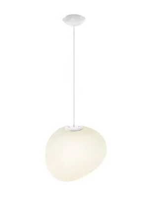 Odeslání Ihned Foscarini Gregg MIDI závěsné světlo, ze skla bílá