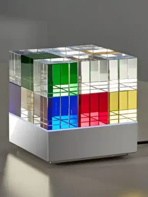 TECNOLUMEN Cubelight Move stolní lampa, barevná Značkový