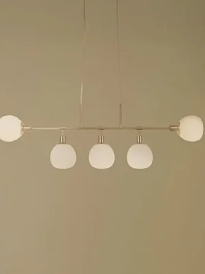 Ihned K Objednání Závěsná lampa Maytoni Erich, mosaz rosé, sklo/kov, 5 světel.