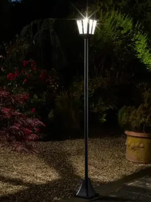 Akce LED solární sloupové svítidlo Whitehall 365, IP44