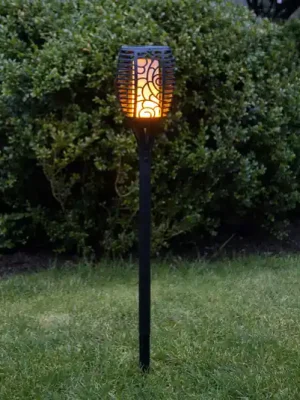Solární lampa LED Flame, tři možnosti použití, 54 cm Super Cena