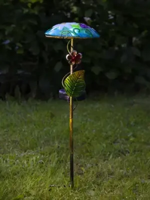 Expresní Doručení LED solární světlo Salona dekorativní modrá/zelená