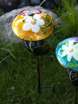 LED solární světlo Salona dekorativní žlutá/zelená Časově Omezené