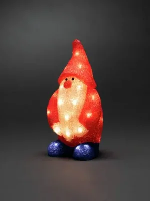 Cenová Bomba LED dekorace Santa Claus červená IP44 výška 36 cm