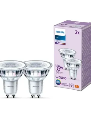 Odeslání Ihned Žárovka Philips LED GU10 3,5W 275lm 840 clear 36° 2ks