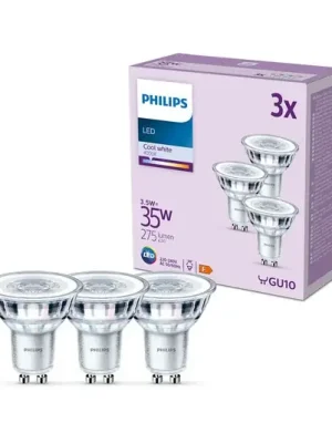 Must-Have Žárovka Philips LED GU10 3,5W 275lm 840 clear 36° 3ks