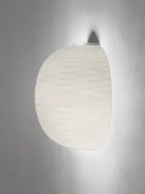 Foscarini Gem semi nástěnné světlo ze skla, bílá Odeslání Ihned