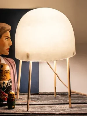 Tovární Cena Foscarini Kurage stolní lampa z papíru Washi