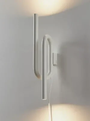 Nízká Cena Foscarini Tobia LED nástěnné světlo s kabelem, bílé