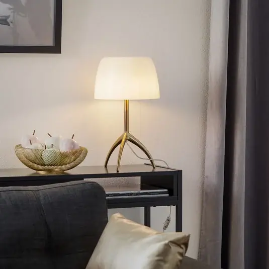 Nakupujte Hned Stolní lampa Foscarini Lumiere 30, 45 cm, foukané sklo, zapnuto/vypnuto