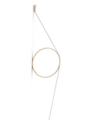 Zlevněný FLOS Wirering bílé LED nástěnné světlo, prsten růžový