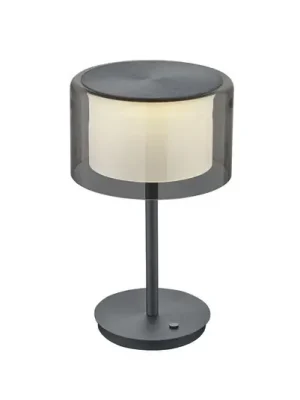 BANKAMP Grand Smoke LED stolní lampa, antracit Levný