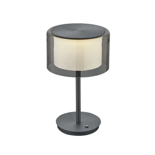 BANKAMP Grand Smoke LED stolní lampa, antracit Levný