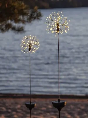 Cenový Hit LED solární světlo Firework zapichovací hrot 85 cm