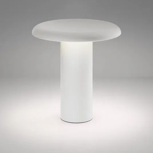 Přímo Od Výrobce Stolní lampa Artemide Takku LED s dobíjecí baterií, bílá