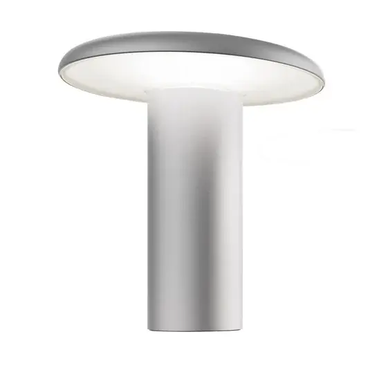 Speciální Cena Stolní lampa Artemide Takku LED s dobíjecí baterií, šedá