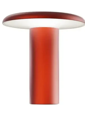 Autentický Stolní lampa Artemide Takku LED s dobíjecí baterií, červená