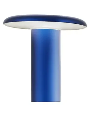 Stolní lampa Artemide Takku LED s dobíjecí baterií, modrá Sleva