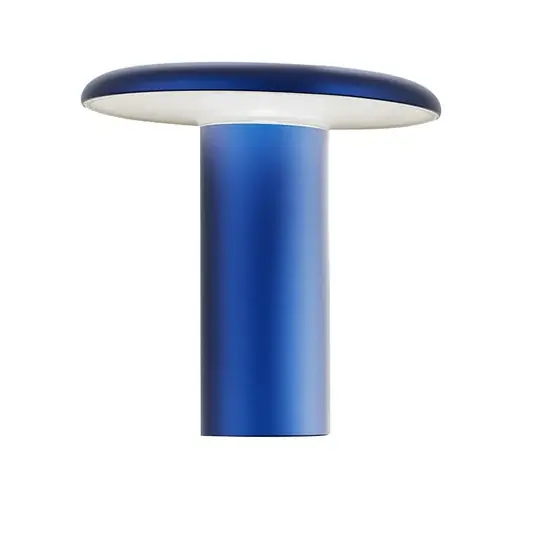 Stolní lampa Artemide Takku LED s dobíjecí baterií, modrá Sleva