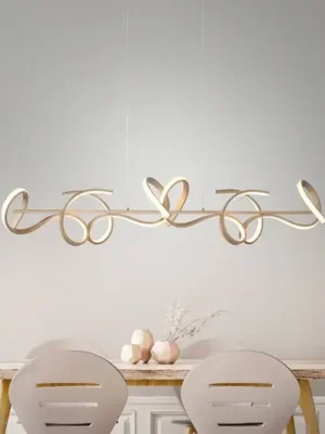 Kup Teď Závěsné svítidlo LED Curls, mosaz, kov, délka 99 cm, stmívatelné