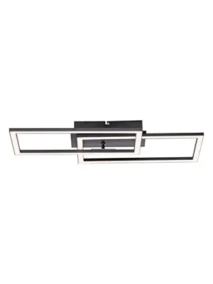 LED stropní svítidlo Iven, stmívatelné, černé, 54 x 31 cm Levný