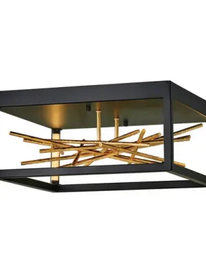 LED stropní světlo Styx, černá, 3 000 K 46 x 22cm Vysoce Kvalitní