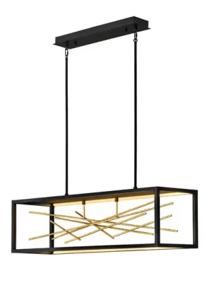 LED závěsné světlo Styx, černá 3000 K 30,5 x 113cm Vrácení Zdarma