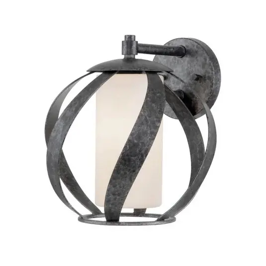 Časově Omezené Nástěnné světlo Blacksmith, černé/bílé, jednoplamenné, IP44