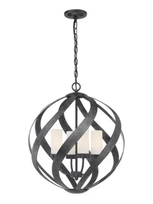 Závěsné světlo Blacksmith, černá/bílá, Ø 50,1 cm Aktuální
