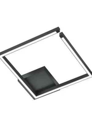 Stropní svítidlo Yoko LED, nahoru/dolů, 40x40 cm, černé Vysoce Kvalitní