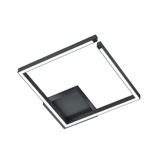 Stropní svítidlo Yoko LED, nahoru/dolů, 40x40 cm, černé Vysoce Kvalitní