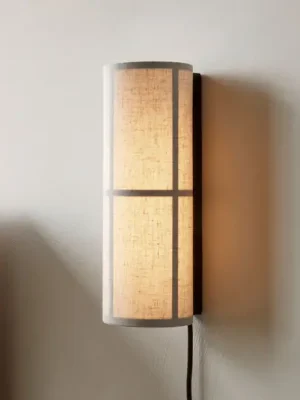 Poslední Šance Audo Hashira LED nástěnné světlo zástrčka přírodní