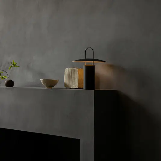 Originální Audo Ray LED stolní lampa, přenosná, černá
