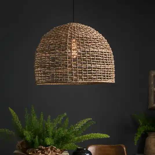 PR Home závěsné světlo Cebu, Ø 37 cm, stínidlo na lampu Lampakanay, IP20 Expresní Doručení