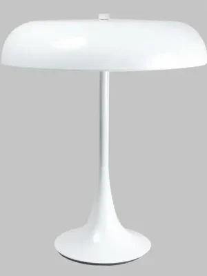 Značkový Bíle lakovaná stolní lampa Madison