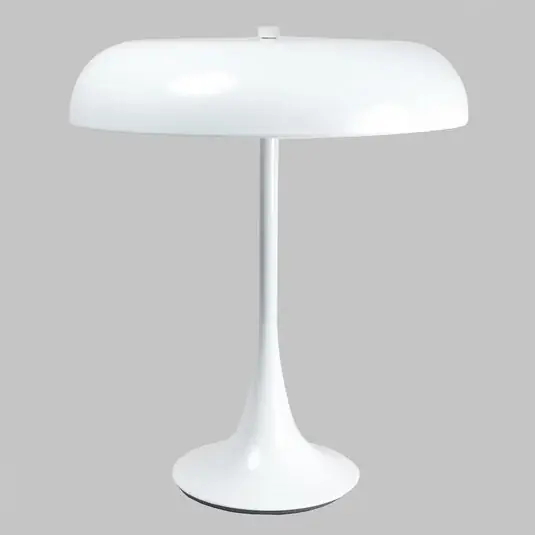 Značkový Bíle lakovaná stolní lampa Madison