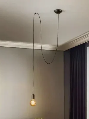 Závěsné světlo Spider, černé, jednožárovkové Top Prodej
