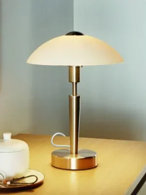 Přímo Od Výrobce Noční lampička Solo 1, nikl, bílá