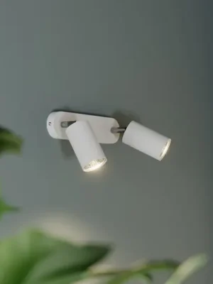 Zlevněný Nástěnné bodové svítidlo Eye Spot dvouplamenné, bílé