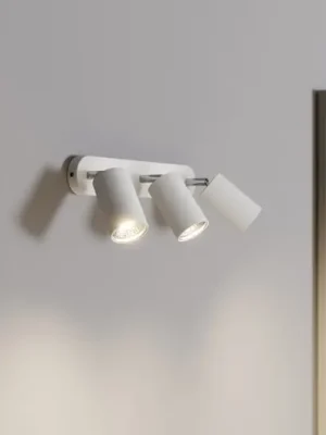 Omezená Nabídka Nástěnné bodové svítidlo Eye Spot tříbodové, bílé