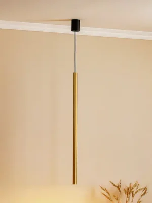 Akční Cena Závěsná lampa Laser, jednoplamenná, mosaz, stínidlo 75 cm